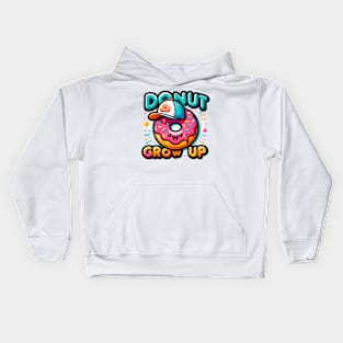 Donut Grow Up Kids Hoodie